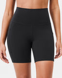 Essential High Waisted No-Roll 6" Sports Shorts w/ Pockets
