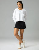 Dreamlux High Waisted Seamless Work Skirt w/ Built-in Shorts & Pockets