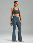 Dreamlux High Waisted No Front Seam Flare Legging w/Pockets 31.5"