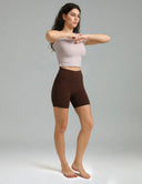 Dreamlux High Waisted No Front Seam 6" Workout Short