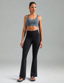 Dreamlux High Waisted No Front Seam Flare Legging w/Pockets 31.5"
