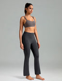 Dreamlux High Waisted No Front Seam Flare Leggings w/Pockets 27.5"