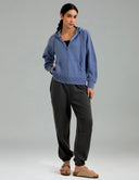 Velvra Modal Plush Soft Fleece Pullover w/ Kangaroo Pocket