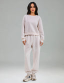 Velvra Modal Fleece Crewneck Sweatshirt w/ Thumb Holes