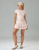 Sorona 3-Layer Ruffle Skirt w/ Built-In Anti-Exposure Short