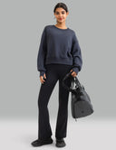 Velvra Modal Fleece Crewneck Sweatshirt w/ Thumb Holes