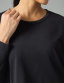 Sorona Oversized Long Sleeve Top w/ Twisted Open Back