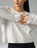 Sorona Oversized Long Sleeve Top w/ Twisted Open Back