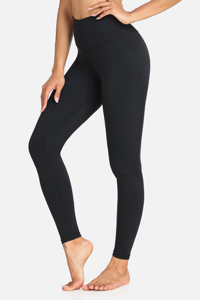 Naked Feeling High Waist Leggings- With Pockets (Solid Colors) - 25 In