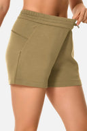 Shorts lounge de modal de 4" con bolsillos