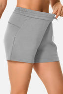 Shorts lounge de modal de 4" con bolsillos