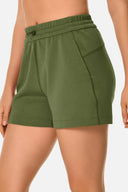 Shorts lounge de modal de 4" con bolsillos