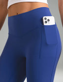 Dreamlux High Waisted No Front Seam Flare Legging w/Pockets 31.5"