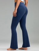 Dreamlux High Waisted No Front Seam Flare Legging w/Pockets 31.5"