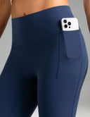 Dreamlux High Waisted No Front Seam Flare Legging w/Pockets 31.5"