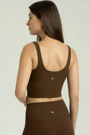Camiseta sin mangas corta con cuello en V acanalado Dreamlux 