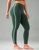 Dreamlux High Waisted No Front Seam 25" Yoga Legging w/ Contrast Trim