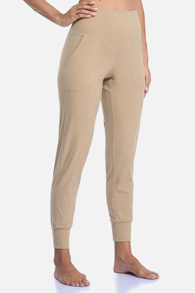 Petite Dusty Khaki Contour Sculpt Foldover Pants